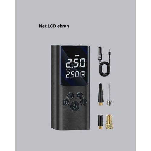 Usb Şarjlı Taşınabilir Hava Kompresörü Dijital Ekranlı