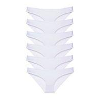 6 Adet Süper Eko Set Likralı Kadın Slip Külot Beyaz