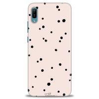 Huawei Y6 2019 Kılıf HD Baskılı Kılıf - Puantiye + Tam Ekran Koruyucu