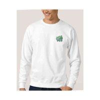 Pokemon Avengermon Bulbasaur Fushigidane Baskılı Beyaz Erkek Sweatshirt