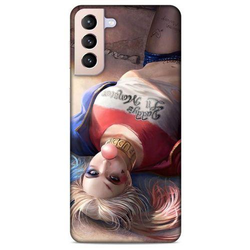 Samsung Galaxy S21 Plus Uyumlu Kılıf Harley Quinn (2) Kabı Kahve