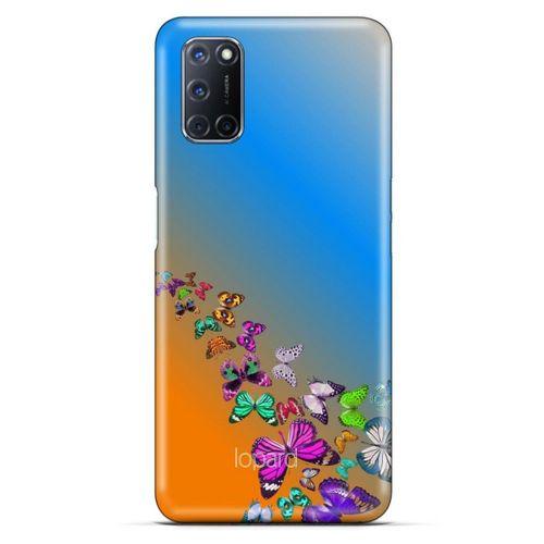 Alcatel 3x 2020 Kılıf Kelebek Etkisi (50) Shockproof Kılıf Bordo Pembe