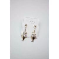 Çiçek Buketi Küpe - Altın