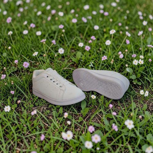 Bestof 041pf Beyaz Lastikli Fuspetli Çocuk Spor Ayakkabı