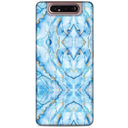 Mermer Desenli (33) Tema Hybrid Kılıf Bebek Mavisi Samsung Galaxy A80 Kılıf