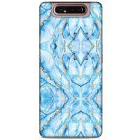 Mermer Desenli (33) Tema Hybrid Kılıf Bebek Mavisi Samsung Galaxy A80 Kılıf