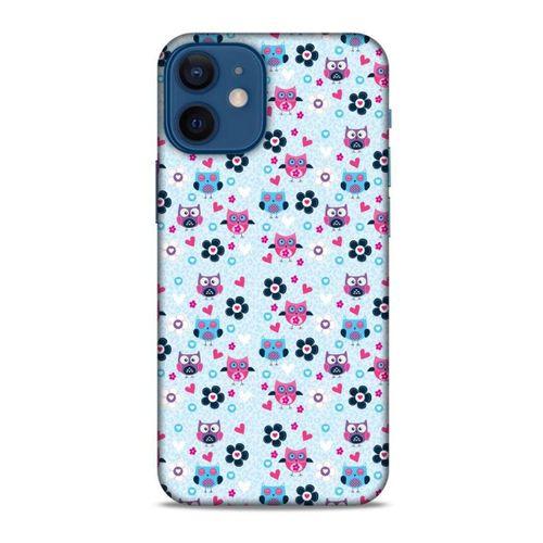 Baykuşlar (4) Desenli Silikon Kapak Telefon Kabı Apple iPhone 12 Mini Kılıf