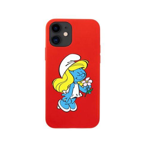 iPhone 12 Mini Şirine Tasarımlı Kırmızı Telefon Kılıfı