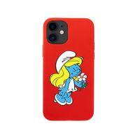 iPhone 12 Mini Şirine Tasarımlı Kırmızı Telefon Kılıfı