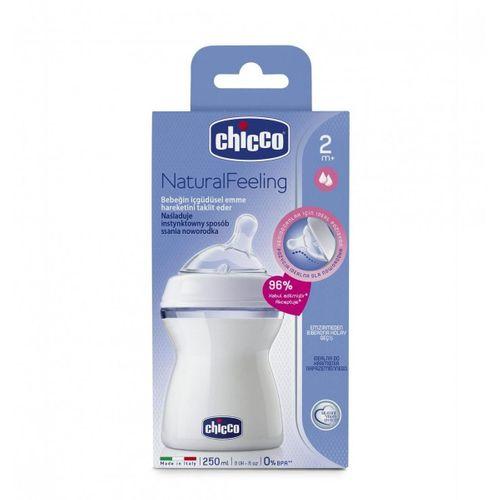 Chicco Natural Feeling Silikon Emzikli PP Biberon 2+ Ay 250ml