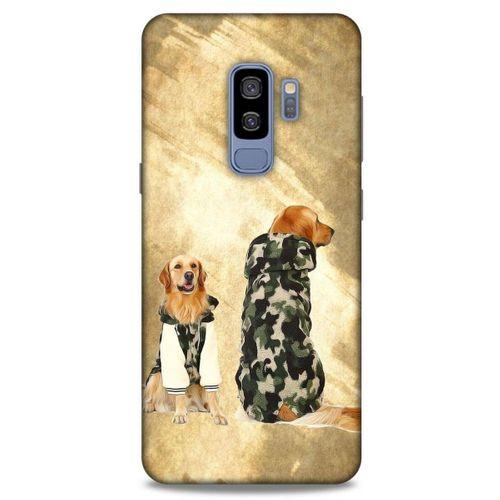 Samsung Galaxy S9 Plus Kılıf Köpek Kıyafetleri (32) Soft Silikon Kılıf Golden Kapişonlu Polar