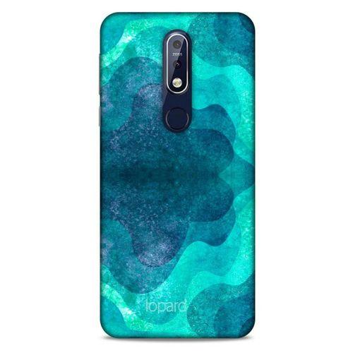 Nokia 7.1 Kılıf Pastel Renkler (6) Silikon Kılıf Mavi Yeşil