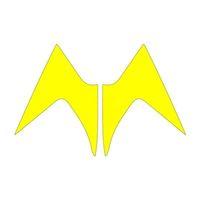 MONDİAL Mondial Mh Drift 2011 - 2020 Uyumlu Sarı Ön Siperlik Yan Sticker