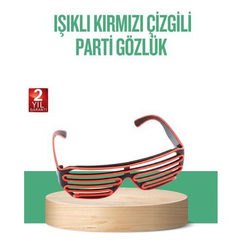 Renkli Işıklı Gözlük Eğlenceli Gece Aksesuarı