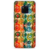 Huawei Mate 20 Pro Kılıf Pastel Renkler (31) TPU Kılıf Kırmızı Yeşil