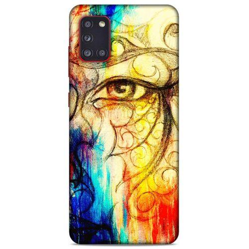 Lopard Samsung Galaxy A31 Uyumlu Kılıf Manipülasyon ☻ (33) Hybrid Kılıf Baskılı