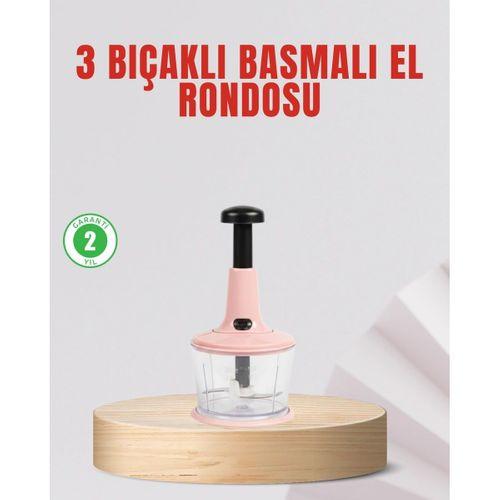 Manuel Mutfak Rondosu Keskin Bıçaklı Geniş Hazneli