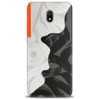 Xiaomi Redmi 8A Kılıf HD Baskılı Kılıf - Turuncu Çizgi + Tam Ekran Koruyucu