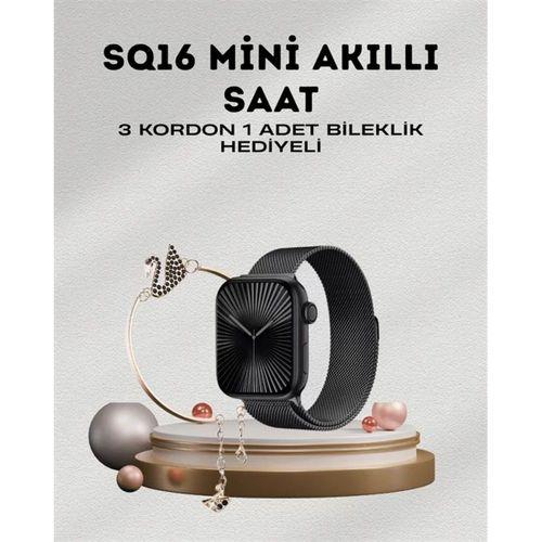 SQ-16 Mini Series 10 – Dokunmatik Akıllı Saat | Kalp Ritmi, Spo2, Uyku Takibi