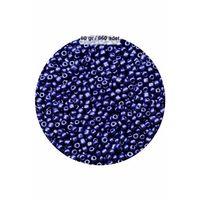 Lacivert Renk 4 mm Yaklaşık 660 adet / 60 gram Cam Boncuk Oya Yazma Bileklik ve Kolye