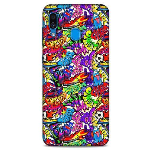 Graffitix (45) Desenli Silikon Kapak Samsung Galaxy A30 Kılıf