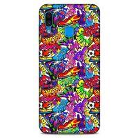Graffitix (45) Desenli Silikon Kapak Samsung Galaxy A30 Kılıf