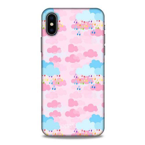 Apple iPhone XS Kılıf Pastel Renkler (49) Ultra Silikon Kılıf Şeker Pembe Mavi