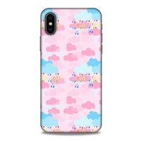 Apple iPhone XS Kılıf Pastel Renkler (49) Ultra Silikon Kılıf Şeker Pembe Mavi