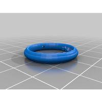 My Customized İçinde Yazı Olan Şık Yüzük 3D Baskı (Bu ürün Sadece Plastik parçadır - Almadan Önce Soru Sorabilirsiniz)