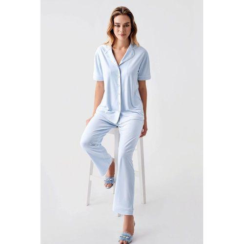 Freshness 324 Kadın 4'lü Sabahlıklı Şorlu Pijama Takımı