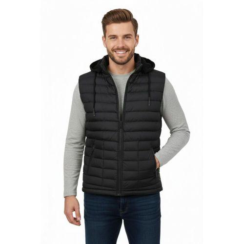 Erkek Büyük Beden Kapüşonlu Spor Yelek 5001 BGL-ST04896