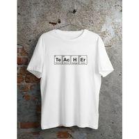24 Kasım Kimya Öğretmeni Hediyesi Baskılı Bisiklet Yaka T-shirt - Beyaz