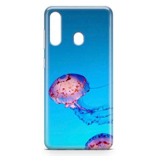Samsung Galaxy M40 Kılıf Jellyfish Arka Kapak Koruma Desenli Full Koruyucu