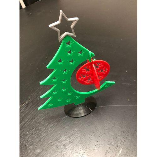 Çok Katalı Yıldız-Boyabollar Ekran Ağacı W_ Snoweflake Noel Bauble-5136256