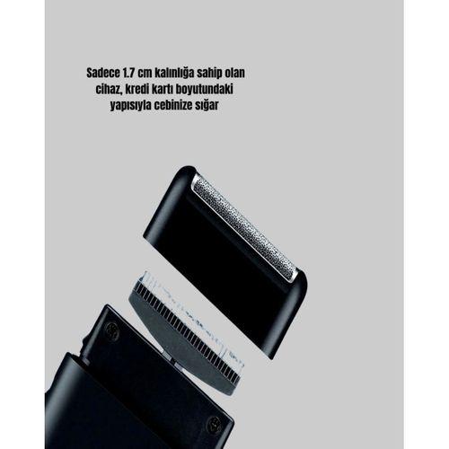 Taşınabilir Elektrikli Tıraş Makinesi Usb Şarjlı 5w Motor Ve 0.3 Mm Hassas Kesim