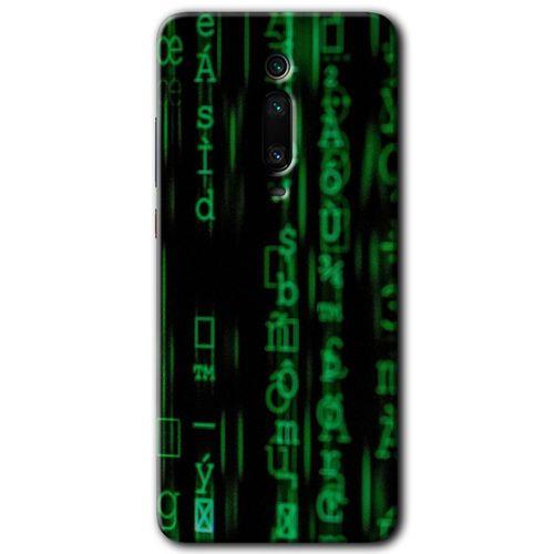 MRCİLETİSİM Xiaomi Mi 9T Kılıf Kapak - Matrix +Hayalet Ekran Yandan Gözükmez