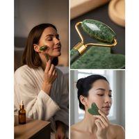 Yüz Masaj Aleti Roller Ve Gua Sha 2li Set