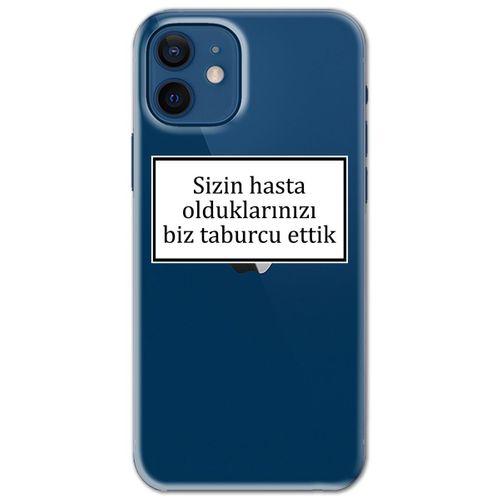 Iphone 12 Kılıf HD Yazı Baskılı Silikon Arka Kapak - Yazı 1