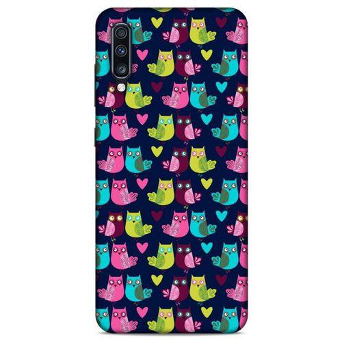 Baykuşlar (47) Desenli Silikon Kapak Telefon Kabı Samsung Galaxy A70 Kılıf