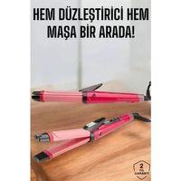 Hem Düzleştirici Hem Maşa Saç Şekillendirici