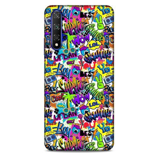 Graffitix (22) Desenli Silikon Kapak Huawei P Smart S Y8P Kılıf