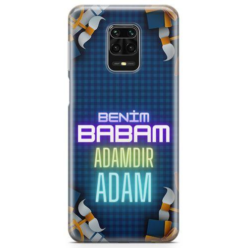 Xiaomi Redmi Note 9S Kılıf Babalar Günü Hediyesi Arka Kapak Koruma Desenli Full Koruyucu