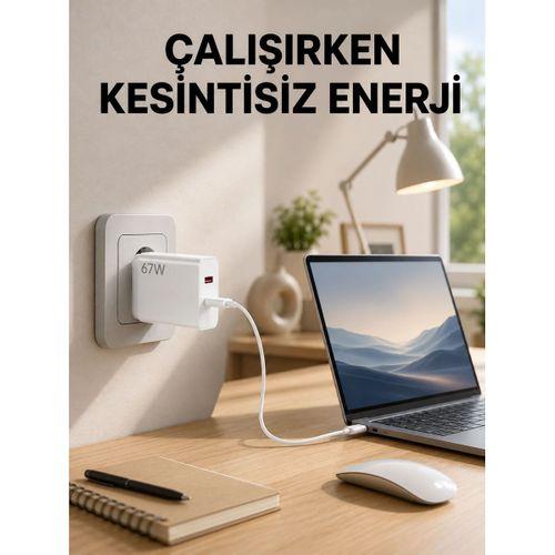 67 Watt Turbo Şarj Cihazı Motorola G30 G50 G60 G82 Uyumlu Yeni Nesil