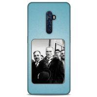 Oppo Reno 2 Kılıf Atatürk (34) Slim Armor Kılıf Açık Mavi