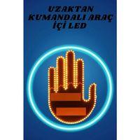 Pilli Led Işık Araç Camı İçin Uzaktan Kumandalı El Simgesi