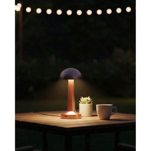 Modern Bronz Masa Lambası 3 Renk Led Dokunmatik Şarjlı Model