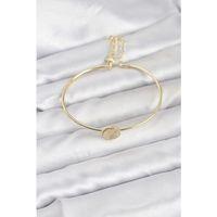 Gold Renk Pirinç Model Kadın Bileklik