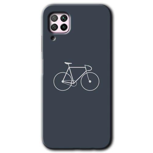 Huawei P40 Lite Kılıf Baskılı Kapak - Bike +Tam Ekran Koruyucu