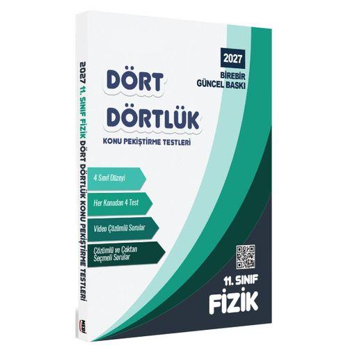 2027 MEBİ-OGM 11 Sınıf Dört Dörtlük Fizik Pekiştirme Testi A4 Renkli Soru Bankası BASKI ÜCRETİ