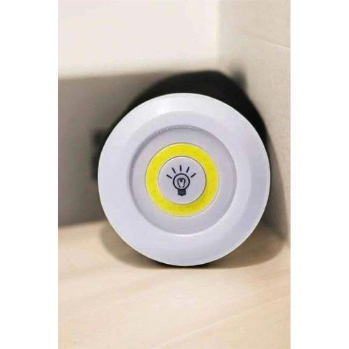 Spot Lamba Led Işık 3'lü Uzaktan Kumandalı Pilli Yapışkanlı Kablosuz Yeni Nesil